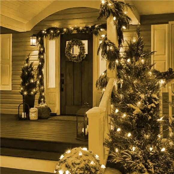 100 LED 66FT Waterproof Connectable Green Wire Fairy Lights Christmas Lights - Picture 4 of 7